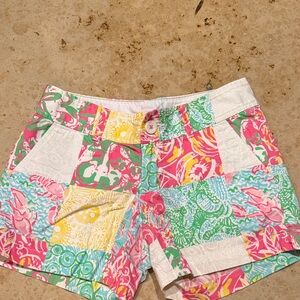 Lilly Pulitzer Colorful Patchwork Women's Shorts